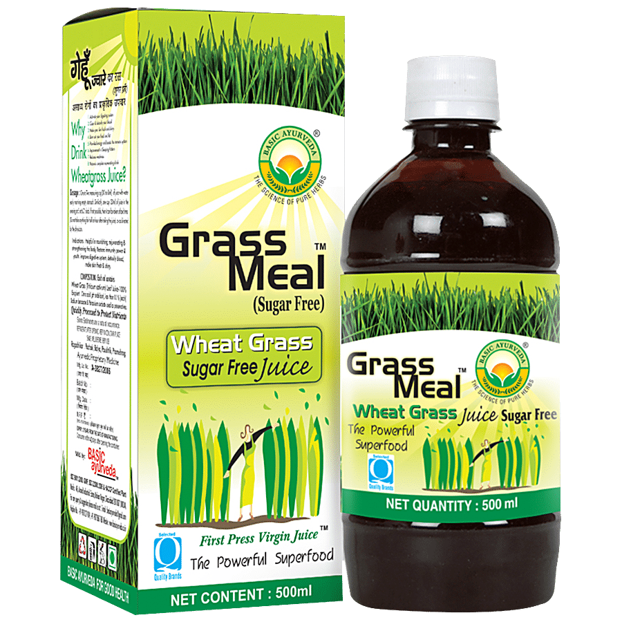 Basic Ayurveda Grass Meal/Wheat Grass Juice - Organic Herbal Juice