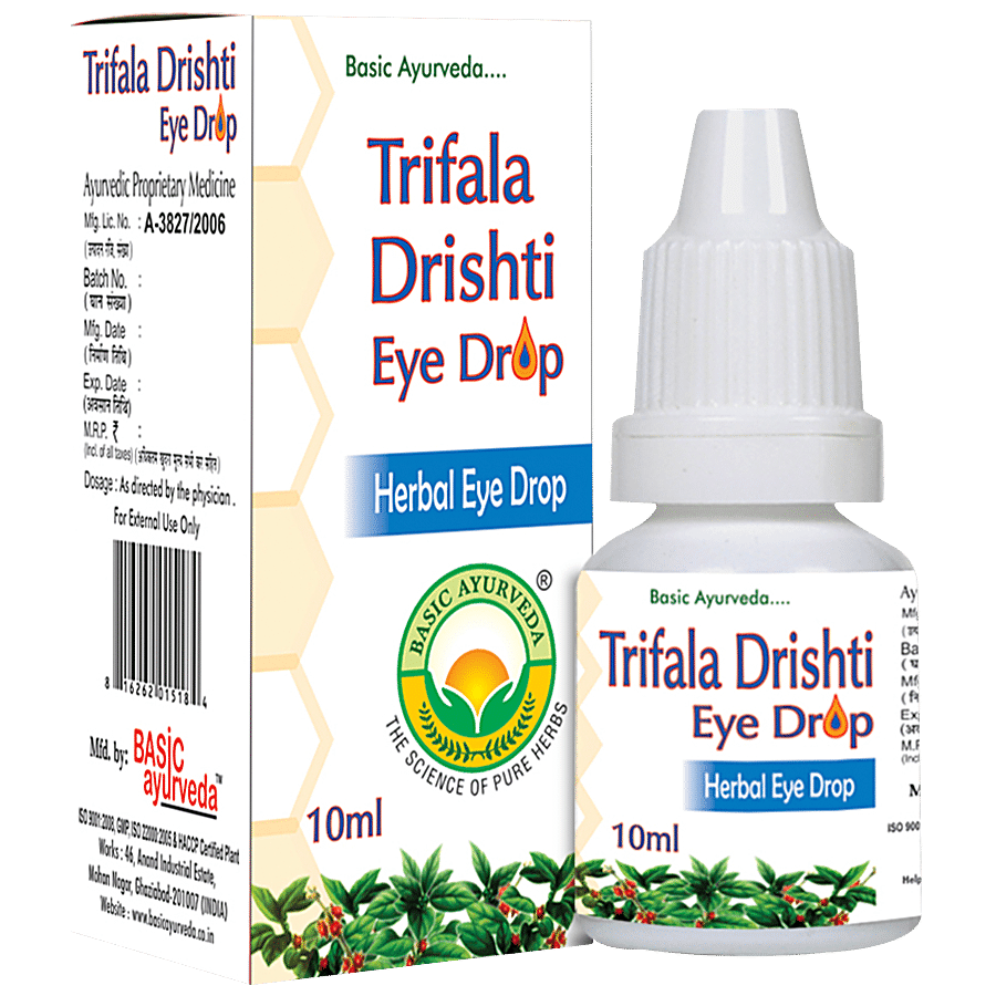 Basic Ayurveda Herbal Eye Drops - Trifala Drishti