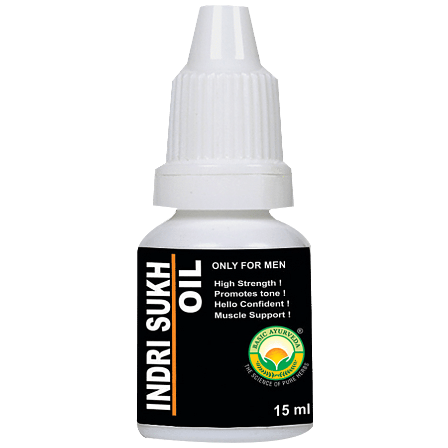 Basic Ayurveda Indri Sukh Oil - Promotes Men's Overall Health