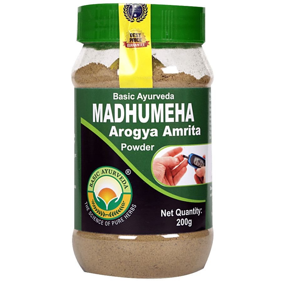 Basic Ayurveda Madhumeha Arogya Amrita - Controls Blood Sugar & Urinary Issues