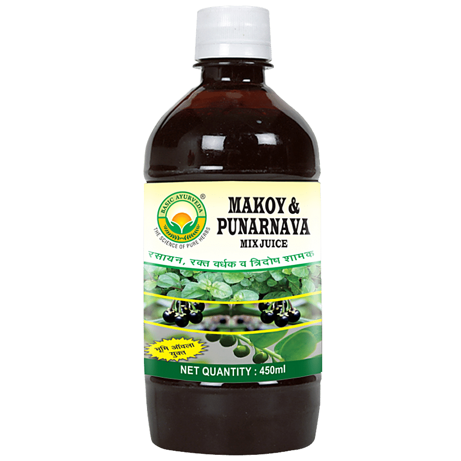 Basic Ayurveda Makoy & Punarnava Mix Juice - Organic