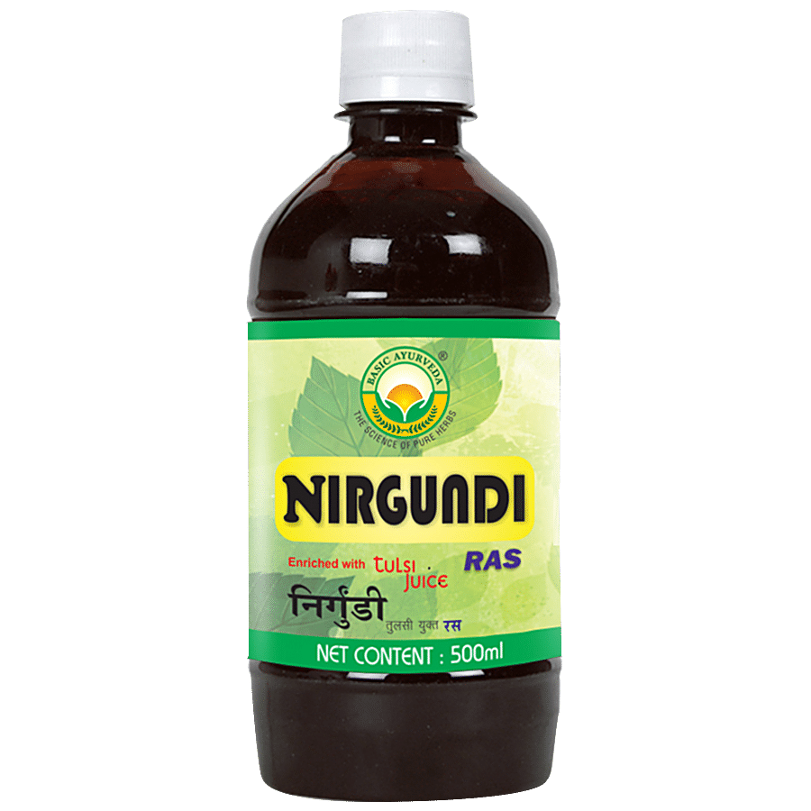 Basic Ayurveda Nirgundi Ras Juice - Organic