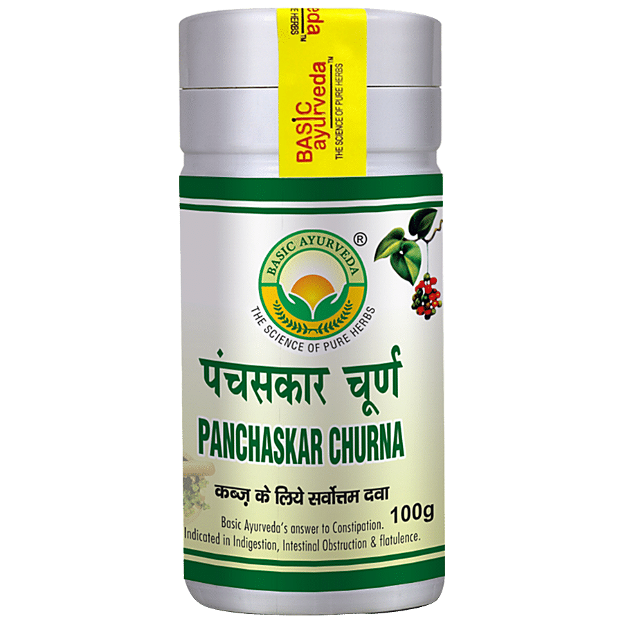 Basic Ayurveda Panchaskar Churna -  Natural Laxative