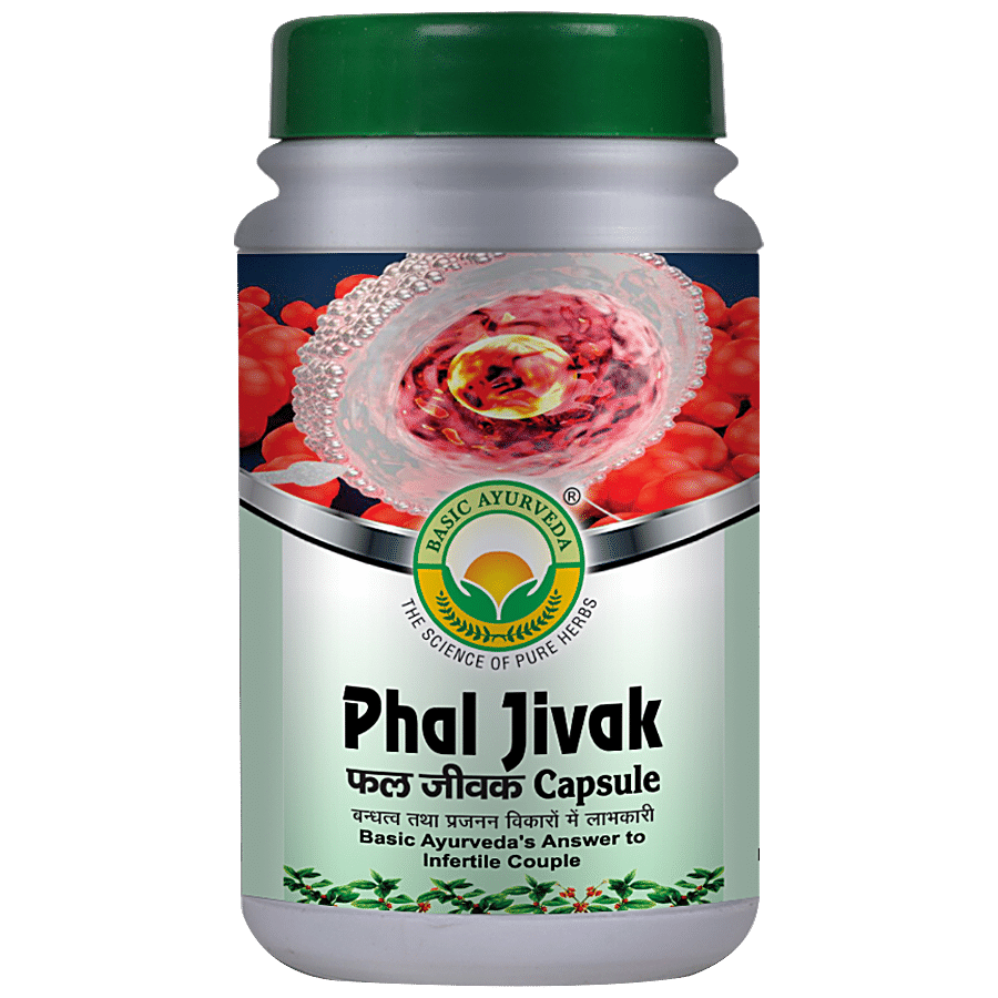 Basic Ayurveda Phal Jivak Capsules - For Infertility Disorders