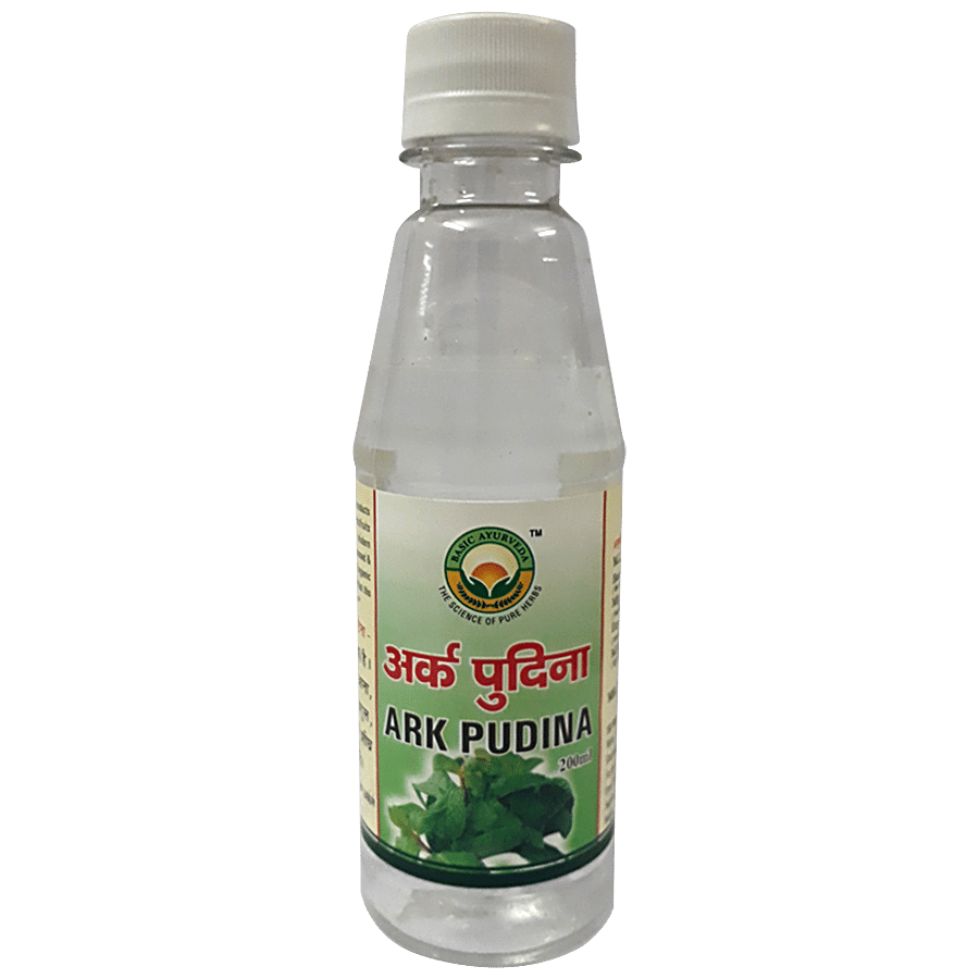 Basic Ayurveda Pudina Ark - Mint Leaves Distilled Water