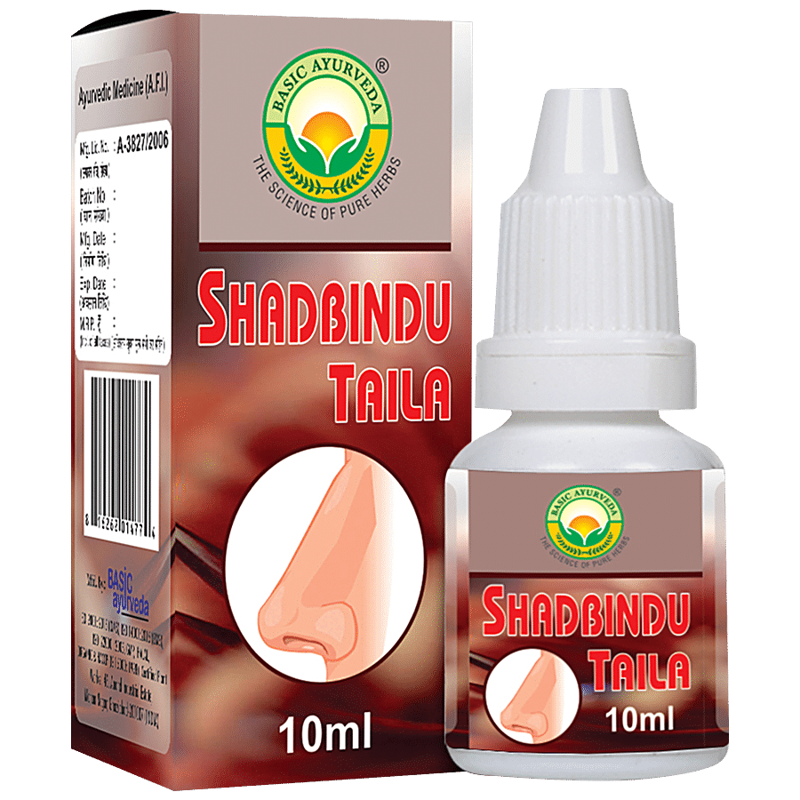 Basic Ayurveda Shadbindu Taila - For Nasal Congestion