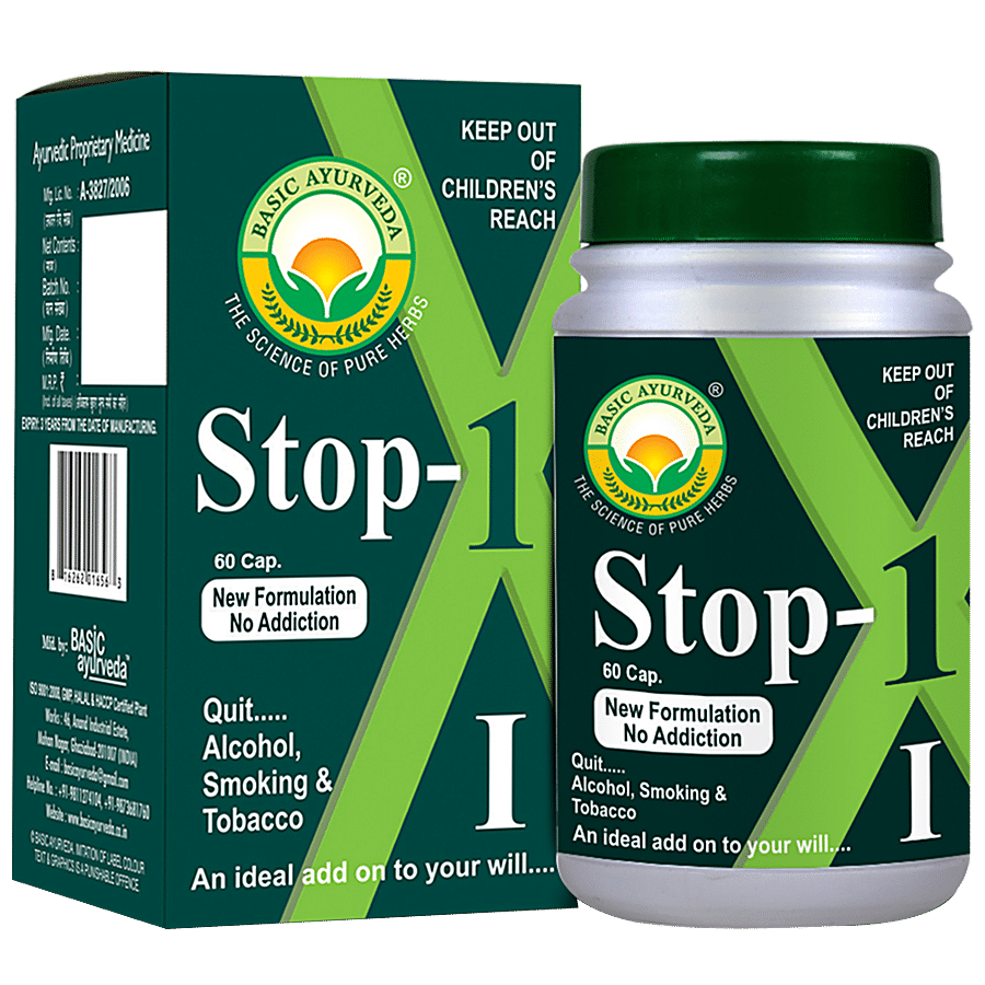 Basic Ayurveda Stop-1 Capsules - Brain Health Tonic