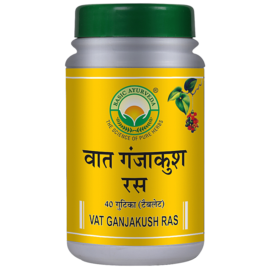 Basic Ayurveda Vat Ganjakush Ras -  Joint & Muscles Pain Reliever