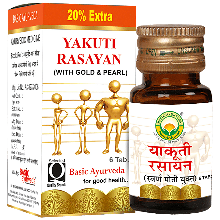 Basic Ayurveda Yakuti Rasayan Tablets - General Wellness