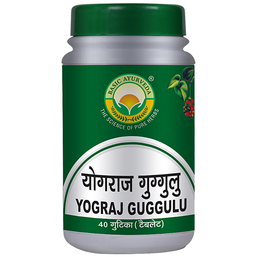 Basic Ayurveda Yograj Guggulu - For Digestion & Metabolism Boost