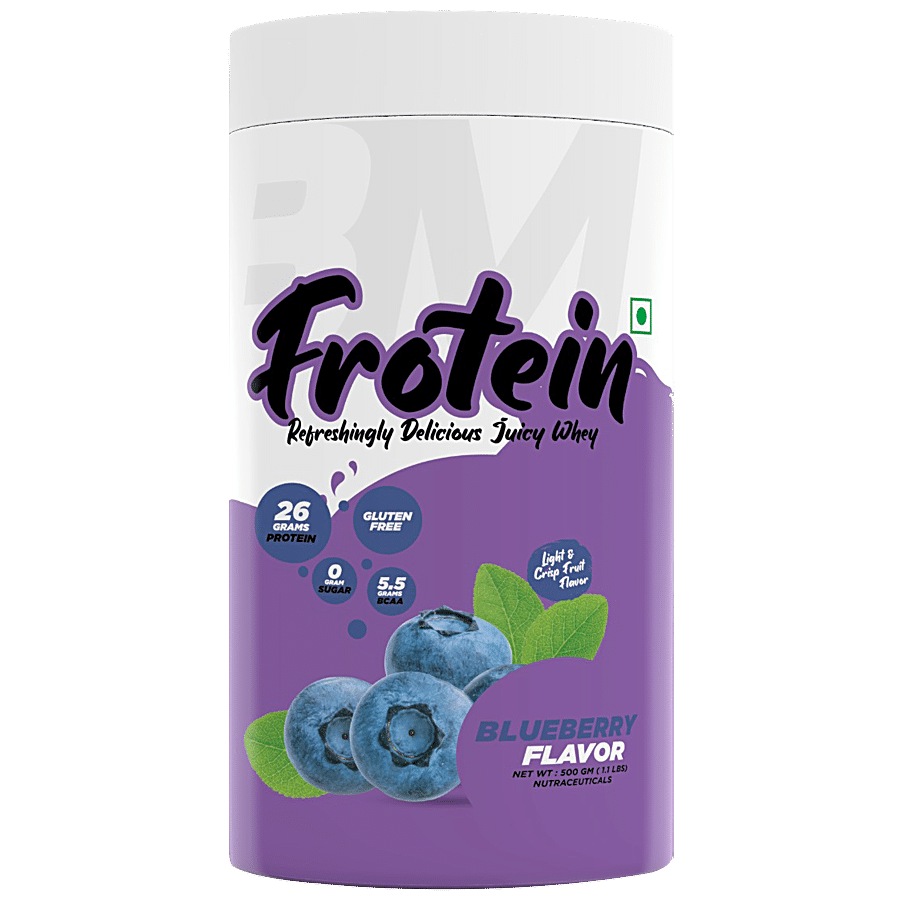 Bigmuscles Nutrition Frotein Refreshing Hydrolysed Isolate Whey Protein - Blueberry