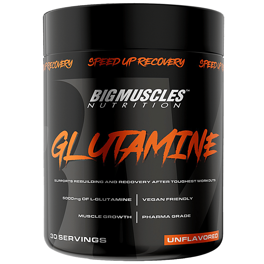 Bigmuscles Nutrition Glutamine Powder - Unflavoured