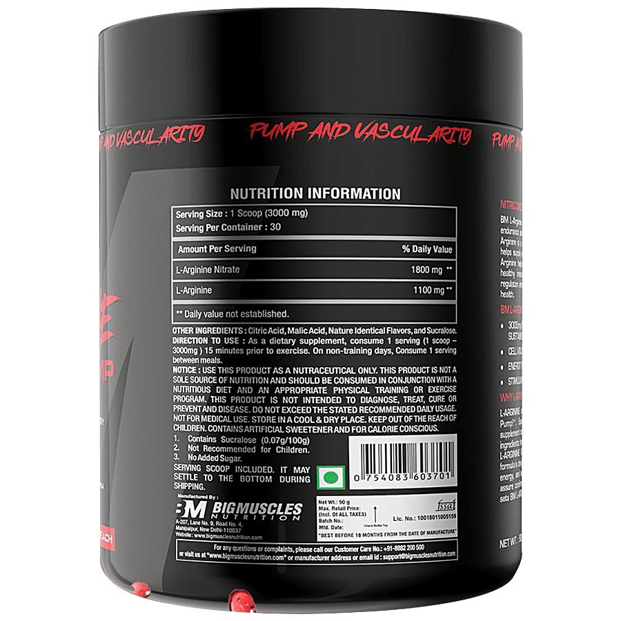 Bigmuscles Nutrition L-Arginine PMP Powder - Sex On The Beach