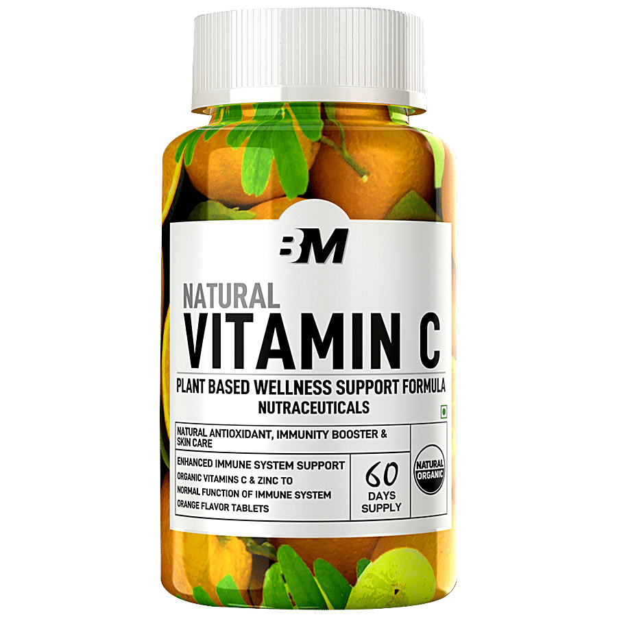 Bigmuscles Nutrition Natural Vitamin C Tablets - Orange