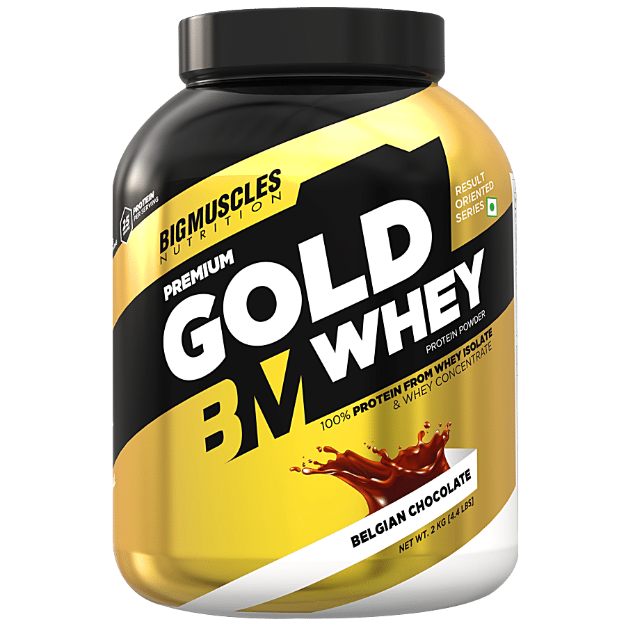 Bigmuscles Nutrition Premium Gold Whey Protein Isolate - Belgian Chocolate