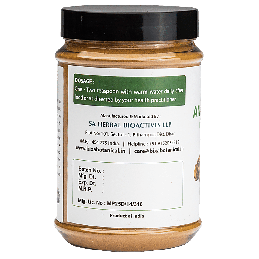 Bixa Botanical Anantmool Powder - Supports As Cooling Herb & Healthy Skin