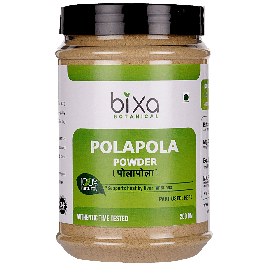 Bixa Botanical Polapola Leaves Powder - Promotes Relief From Cough & Sore Throat