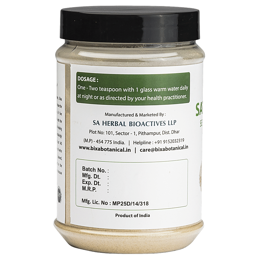 Bixa Botanical Sat Isabgol Powder - Promotes Safe & Natural Laxation