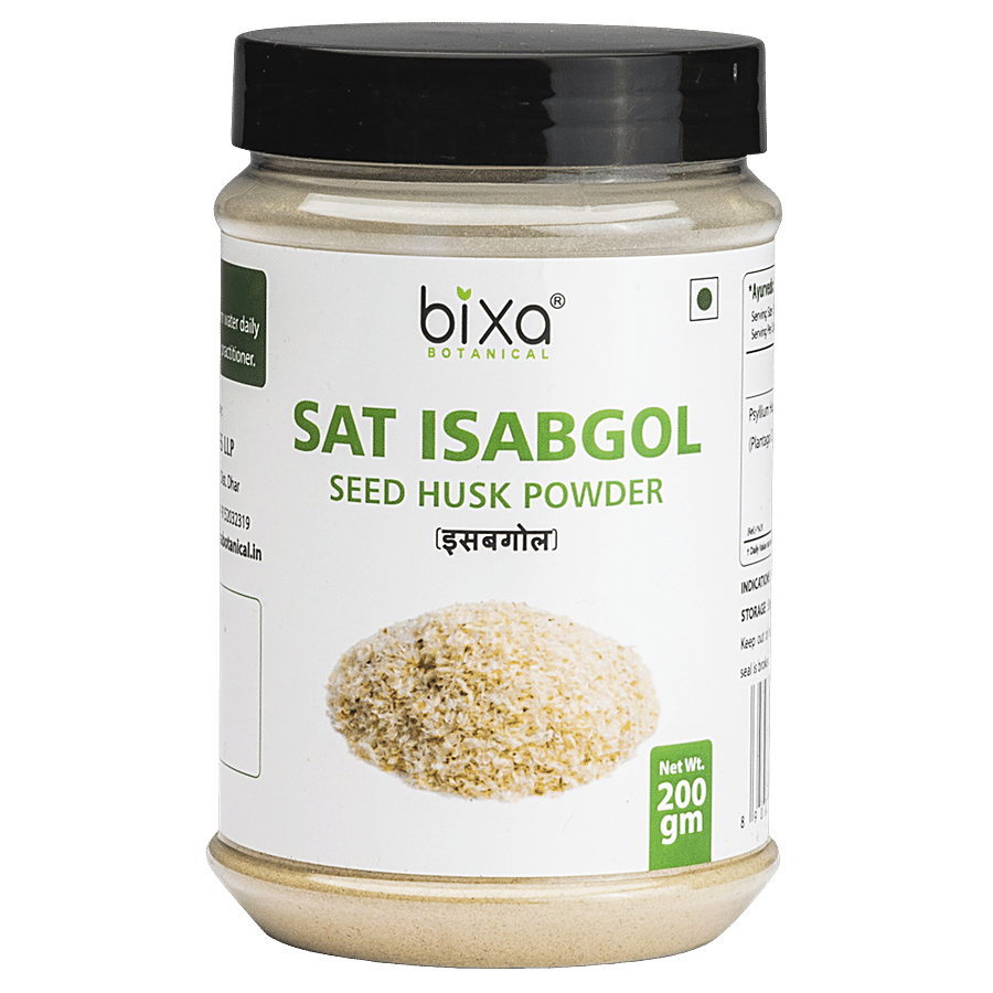 Bixa Botanical Sat Isabgol Powder - Promotes Safe & Natural Laxation