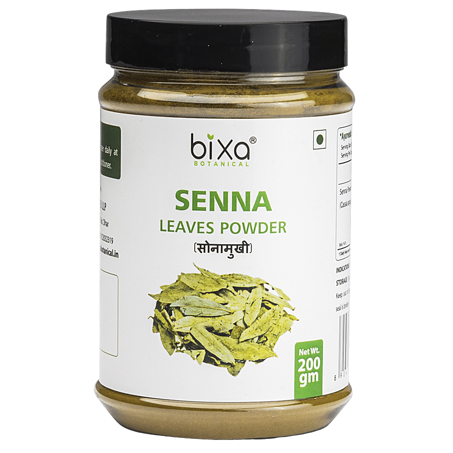 Bixa Botanical Senna Leaves Powder - Supports Laxative & Intestinal Purgation Response