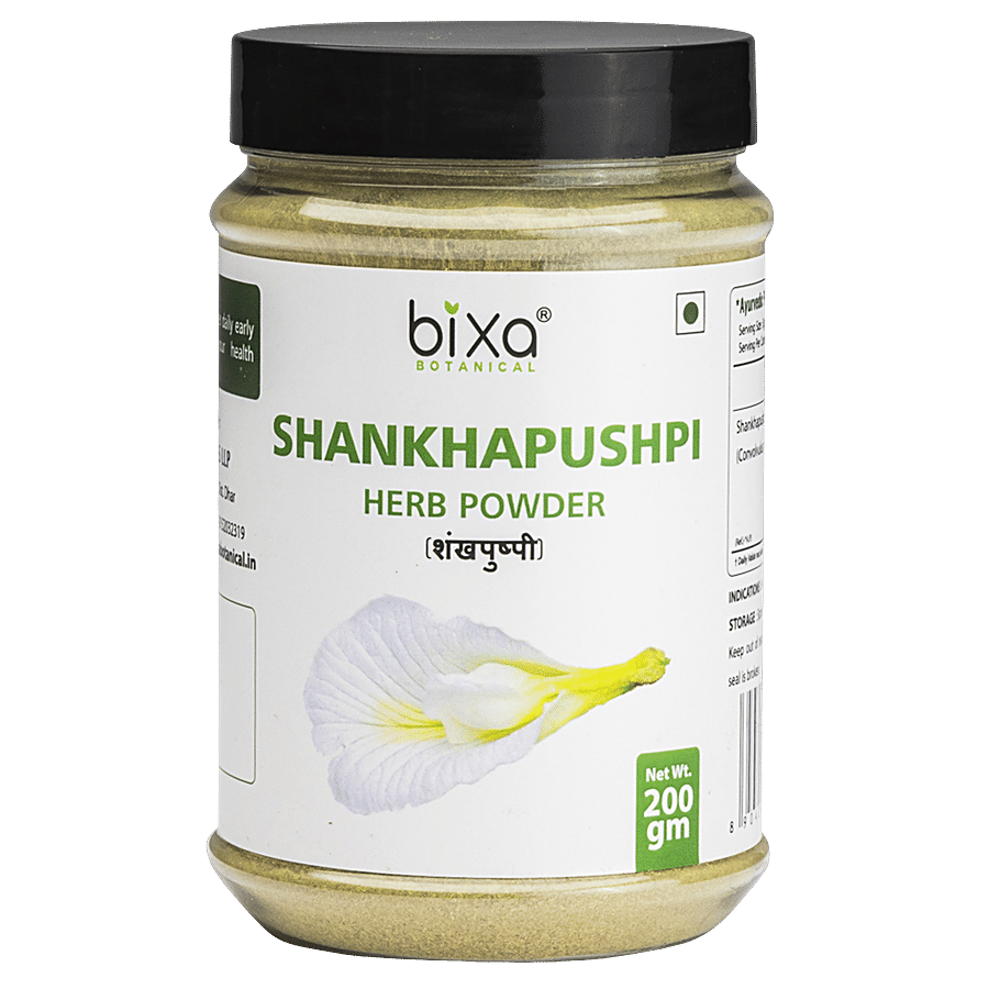 Bixa Botanical Shankhapushpi Herb Powder - Promotes General Intelligence & Mind Creativity