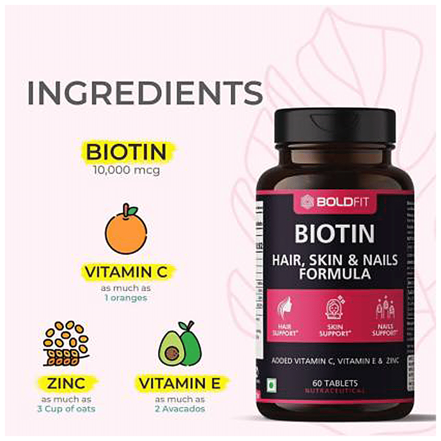 Boldfit Biotin Tablet - For Healthy Skin