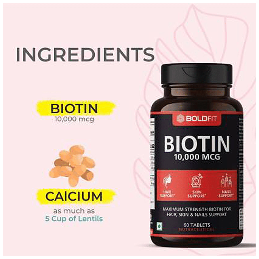 Boldfit Biotin Tablet - For Healthy Skin