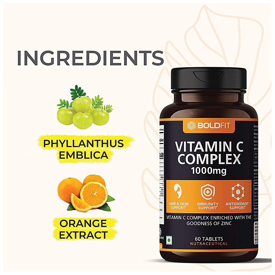 Boldfit Vitamin C Complex Tablet - 1000 mg