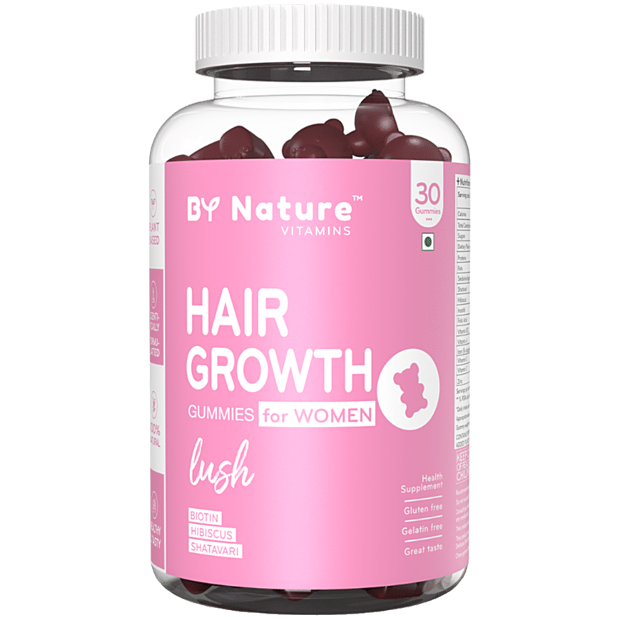 By Nature Hair Growth Gummies For Women With Biotin