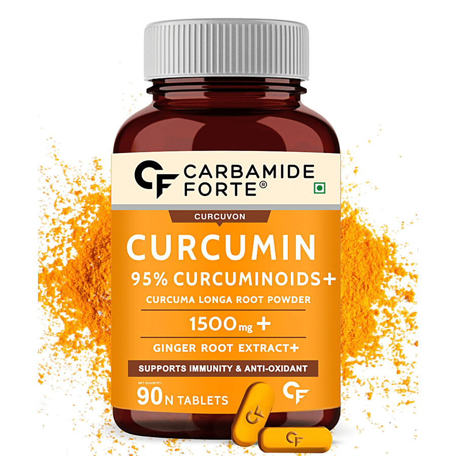 Carbamide Forte Curcumin 95% Curcuminoids  + Piperine Vegetarian Tablets - For Immunity