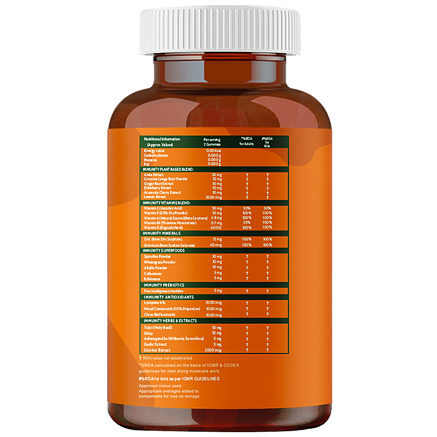 Carbamide Forte Immunity Booster With Vitamin C & Plant-Based Extracts Vegetarian Gummies