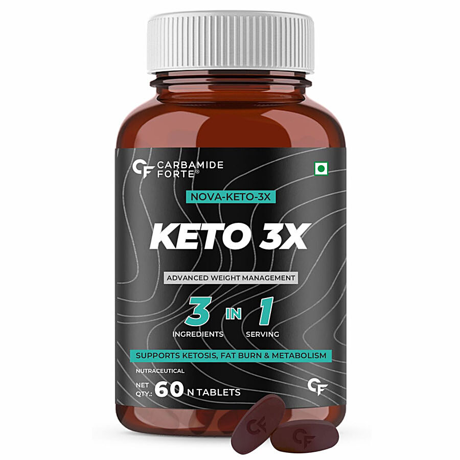 Carbamide Forte Keto-3X 2100mg + Garcinia Cambogia Vegetarian Tablets - Weight Loss