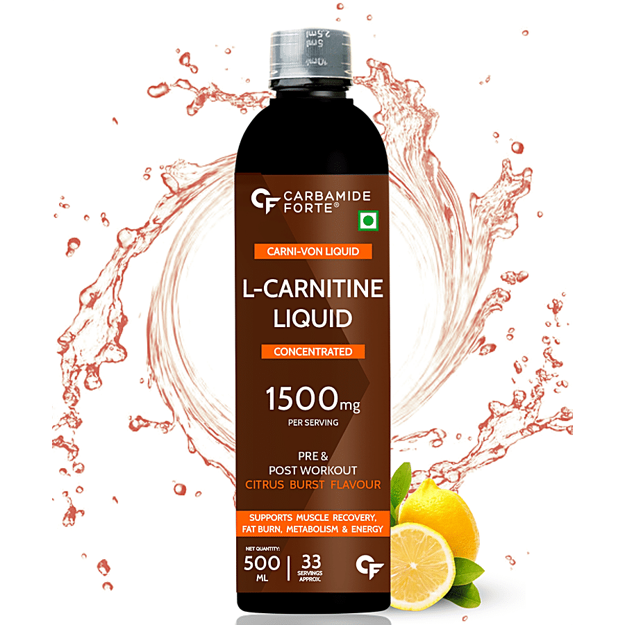 Carbamide Forte L Carnitine Liquid 1500mg Supplement - Citrus Burst Flavour