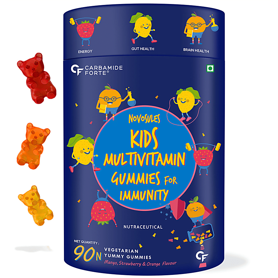 Carbamide Forte Multivitamin Vegetarian Gummies For Kids - Mixed Fruit Flavour