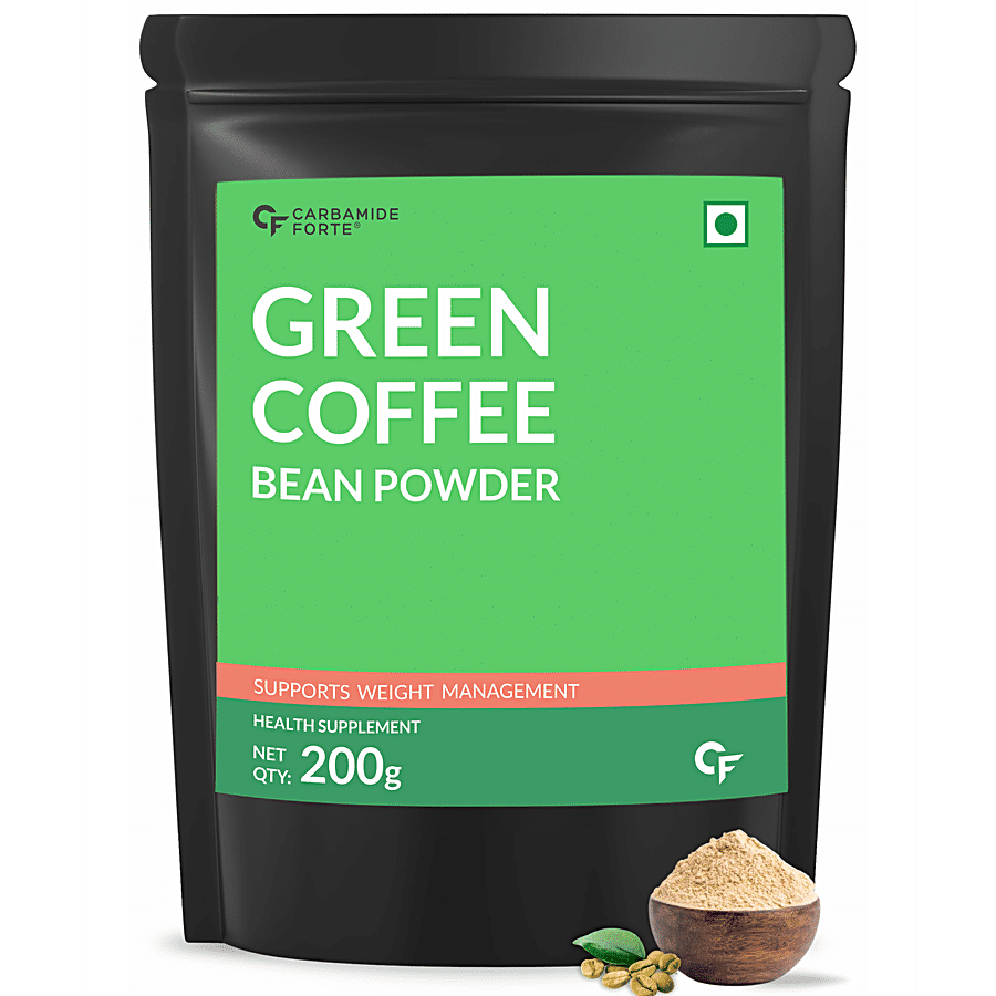 Carbamide Forte Organic Green Coffee Beans Powder - Supports Weight Management