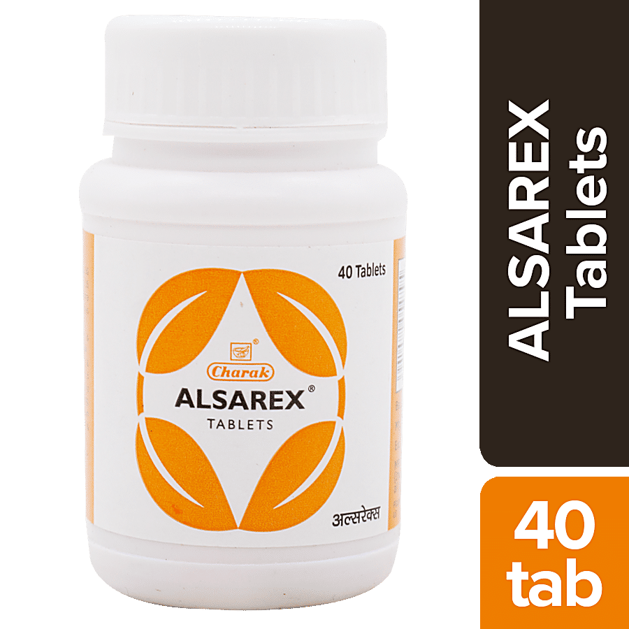 Charak ALSAREX Tablets - A Comprehensive Remedy For Acid Peptic Disorders