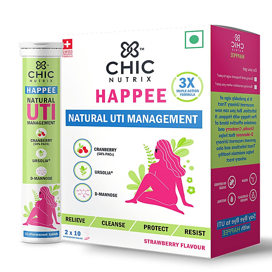 Chicnutrix Happee Natural UTI Management - Cranberry