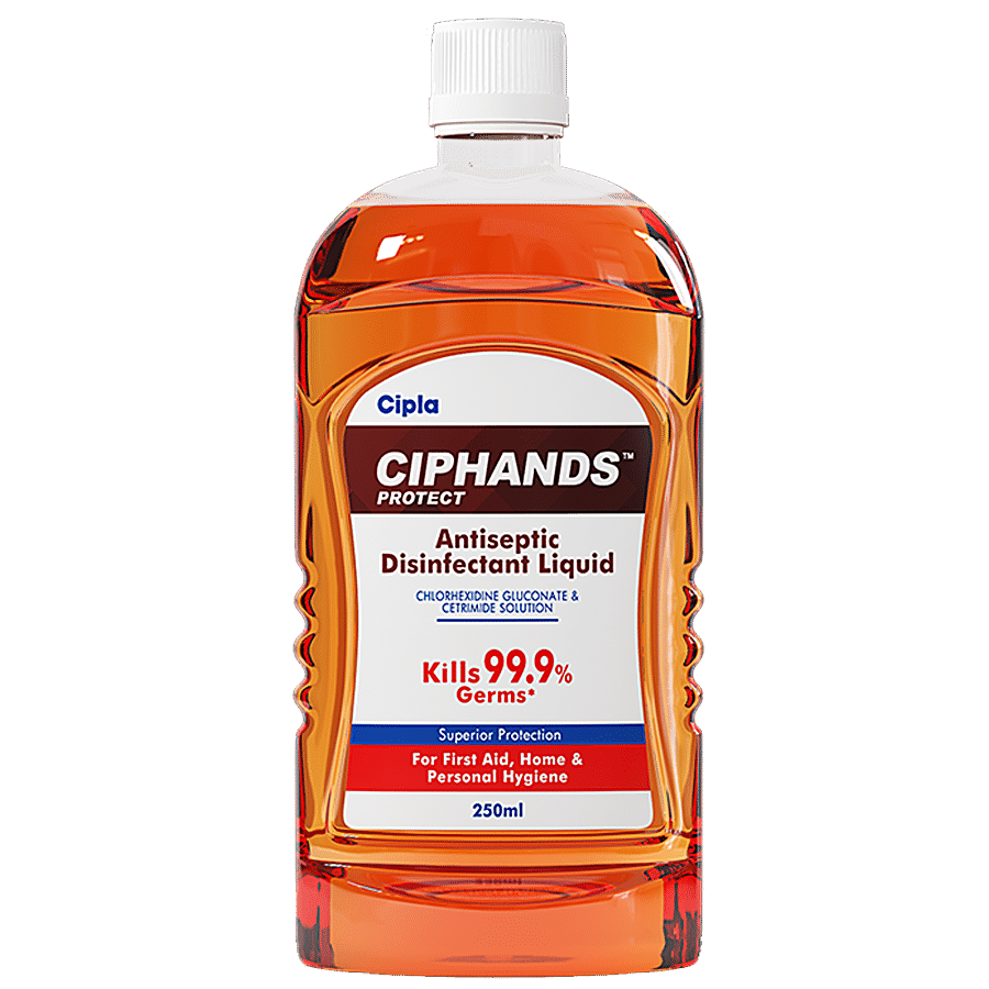 Ciphands Protect Antiseptic Disinfectant Liquid - Kills 99.9% Germs