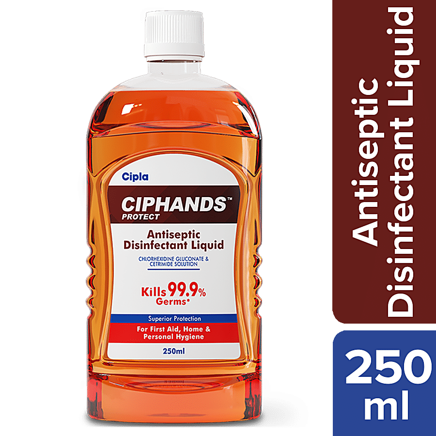 Ciphands Protect Antiseptic Disinfectant Liquid - Kills 99.9% Germs