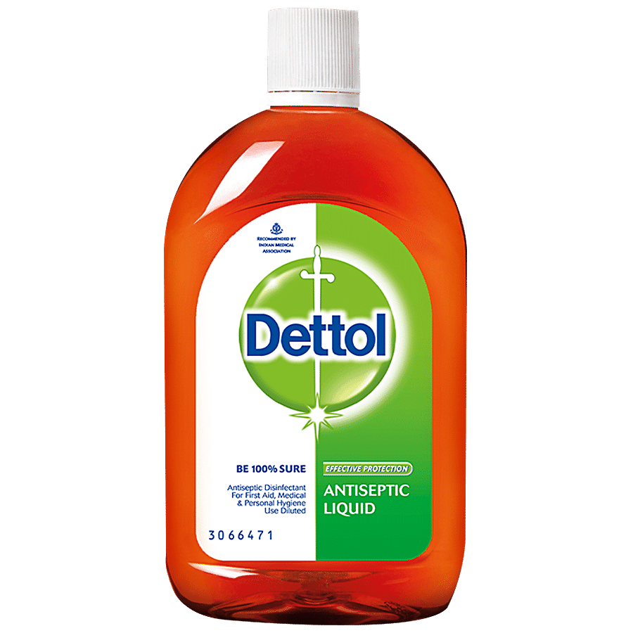 Dettol Antiseptic Liquid 1 L + Laundry Sanitizer- Spring Blossom 480 ml