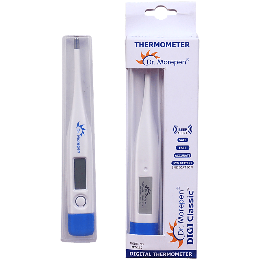 Dr. Morepen Digital Thermometer With Replaceable Batteries MT110