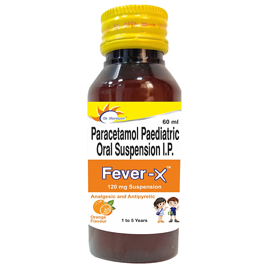 Dr. Morepen Fever-X Syrup For Kids - Mix Fruit Flavour