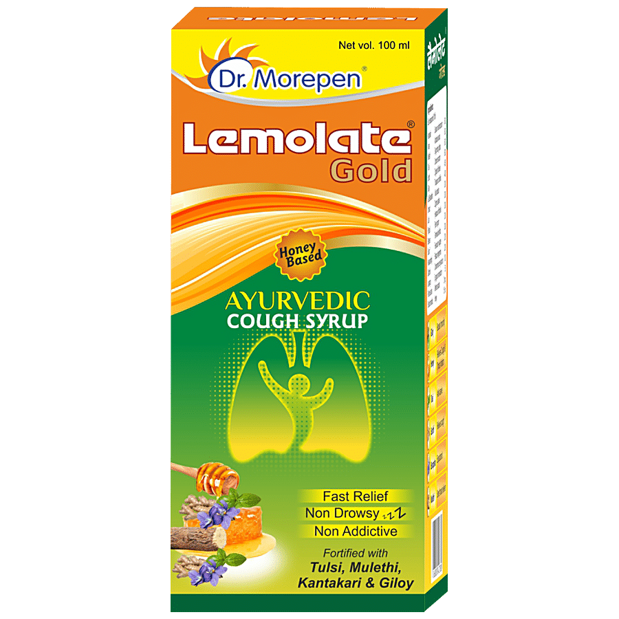 Dr. Morepen Lemolate Gold Ayurvedic Cough Syrup