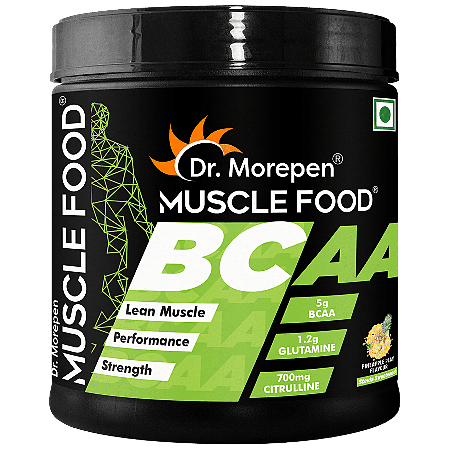 Dr. Morepen Muscle Food BCAA Supplement - For Lean Muscle & Strength