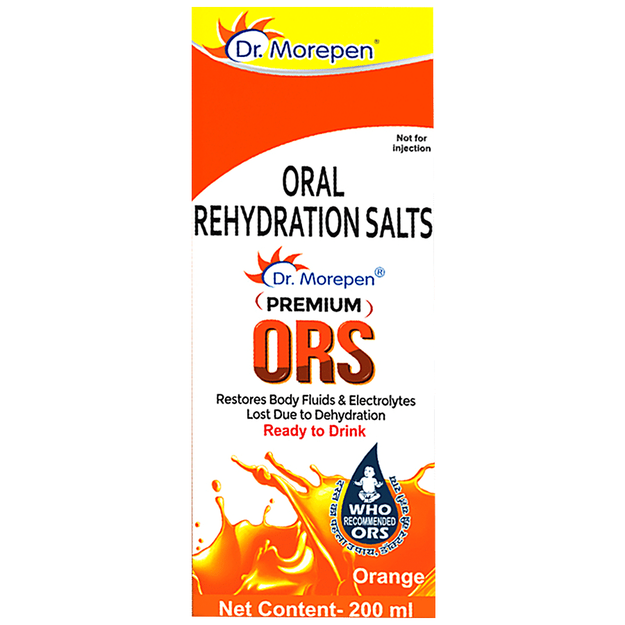 Dr. Morepen Premium ORS Drink With Electrolytes - For Instant Hydration