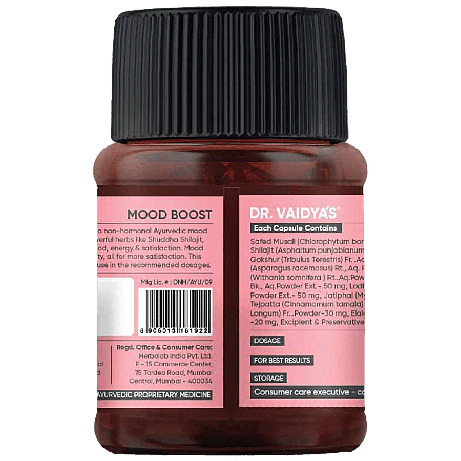 Dr. Vaidyas Mood Boost Capsules - Ayurvedic