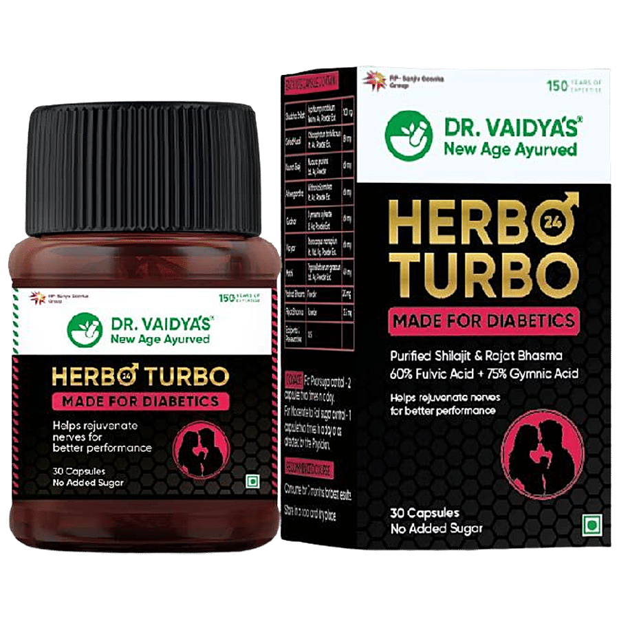 Dr.Vaidya's Herbo24Turbo Capsule - For Diabetes