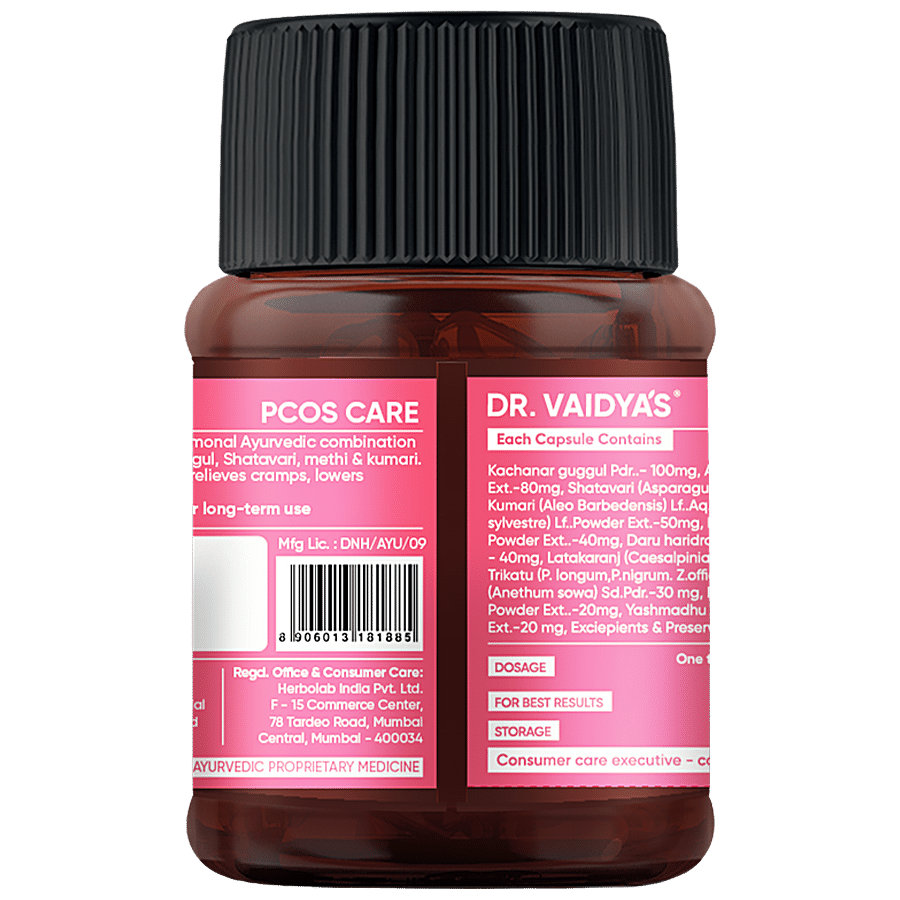 Dr.Vaidya's PCOS Care Capsule - Helps Regulate Cycles