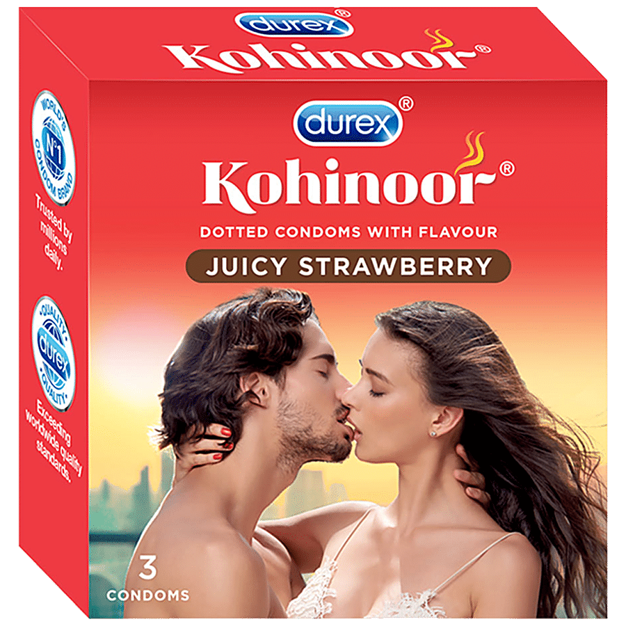 Durex Kohinoor Condoms - Juicy Strawberry