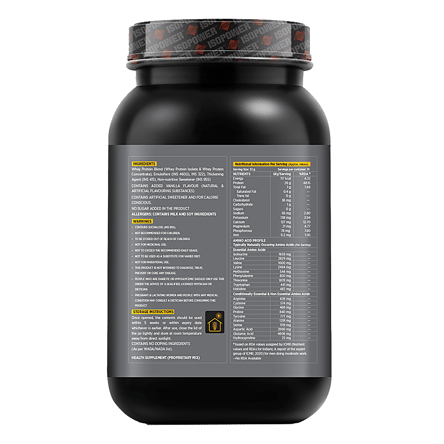 ESSEN  Whey Protein Concentrate Powdered Drink Mix - Added Vanilla Flavour